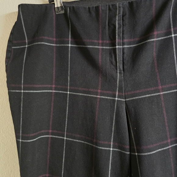 Alfani Black Plaid Ankle Pant - Picture 5 of 10
